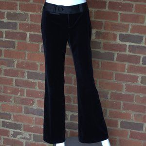 Banana Republic | Martin Fit | Black Velvet Slacks | Size 2 | Holiday Perfect
